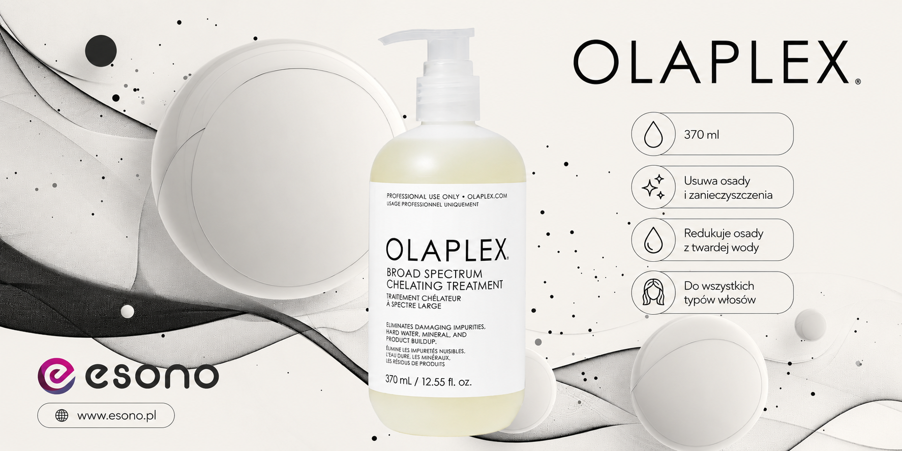 Olaplex Broad Spectrum Chelating Treatment – profesjonalne oczyszczanie włosów z metali, osadów i zanieczyszczeń