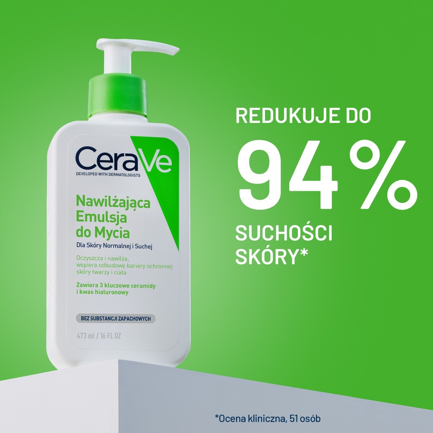 CeraVe Nawilżająca emulsja do mycia skóry suchej i normalnej 473 ml