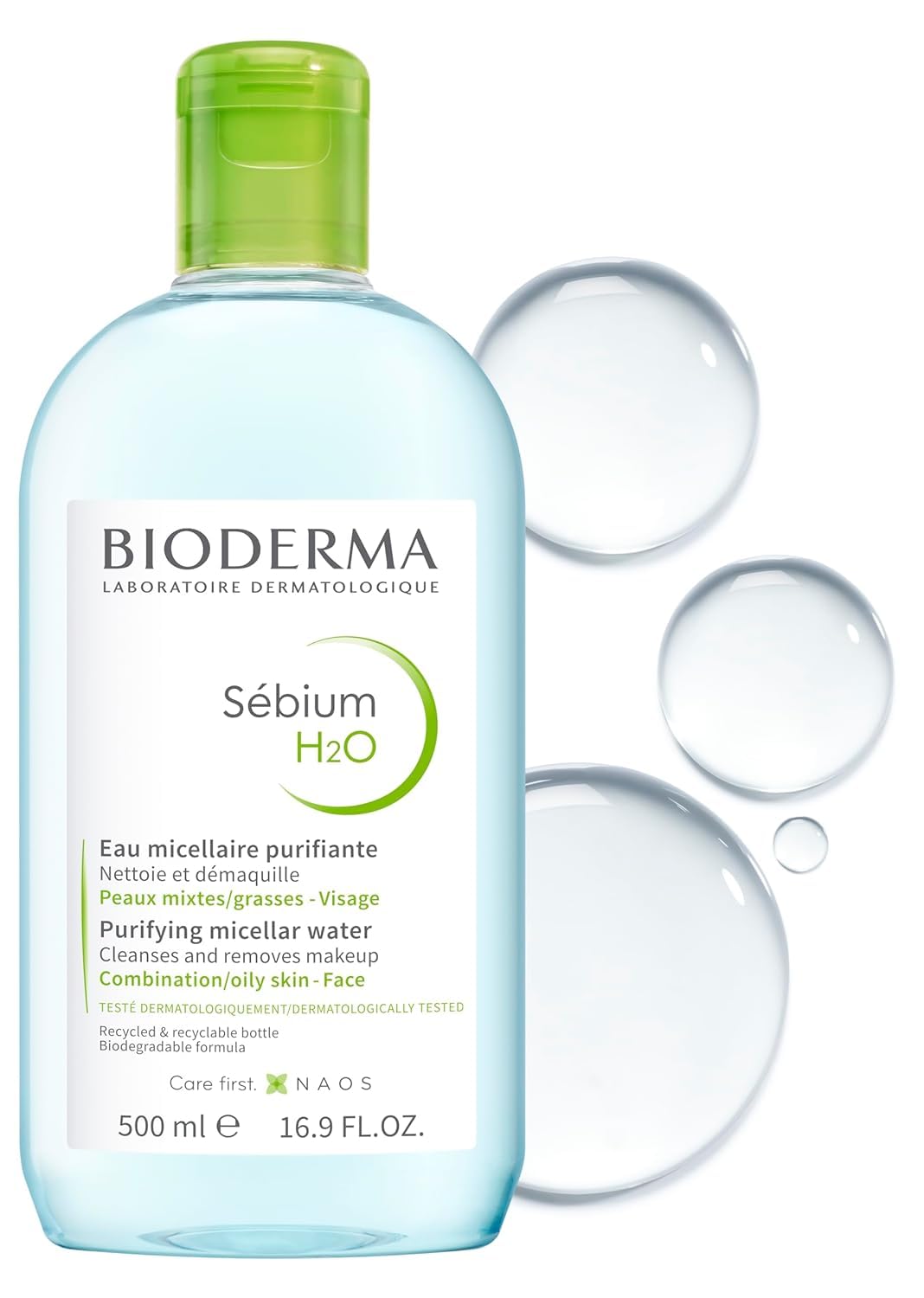 Bioderma Sébium H2O Płyn Micelarny do Skóry Mieszanej i Tłustej 2 × 500 m