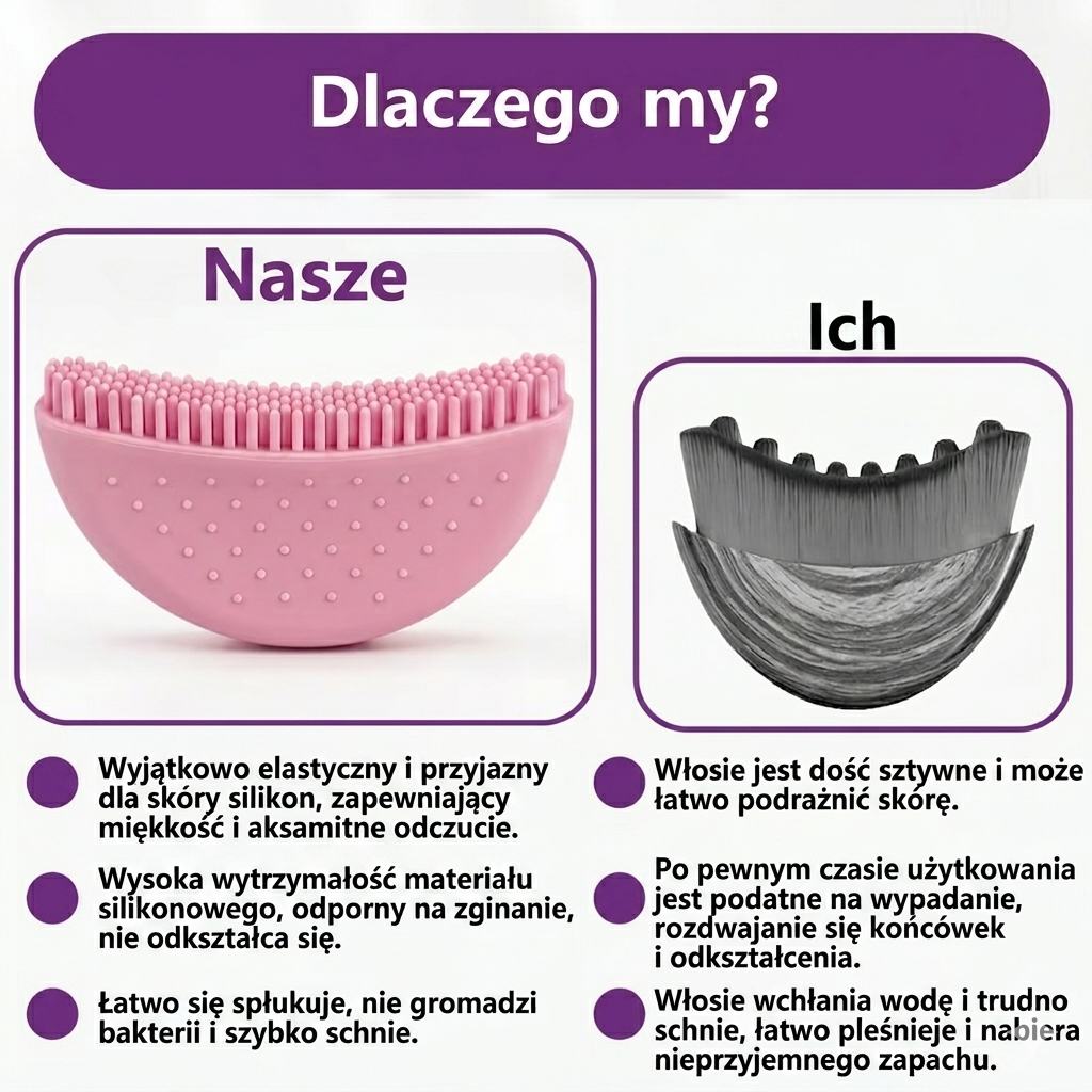Szczotka do konturowania limfatycznego twarzy | Blush Pink