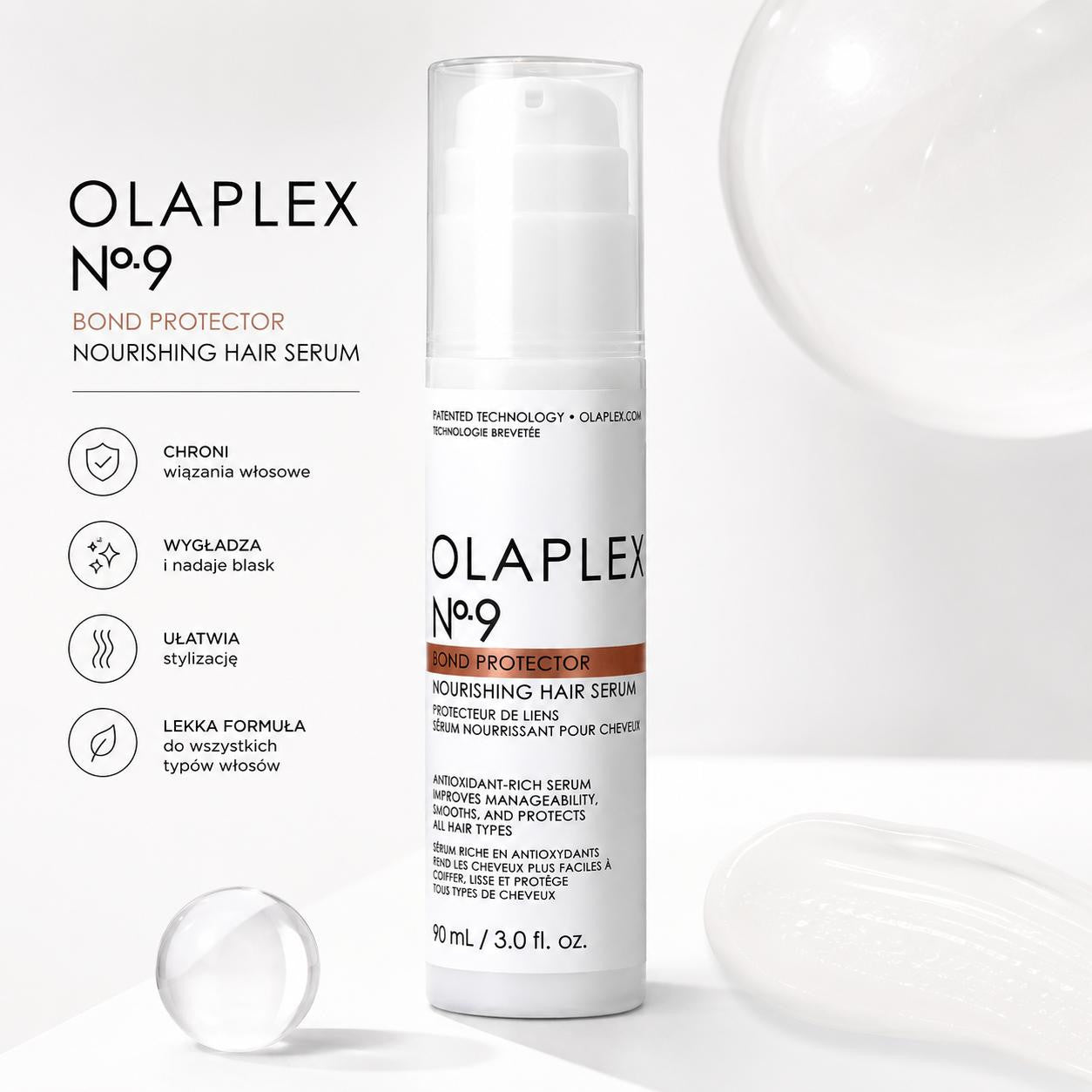 Olaplex No.9 Bond Protector Nourishing Hair Serum | ochronne serum regenerujące do włosów 90 ml