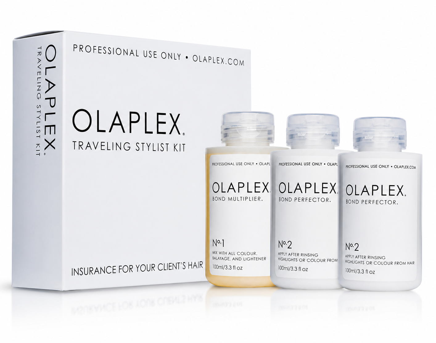 OLAPLEX TRAVELING STYLIST KIT No.1 100 ml + 2x No.2 100 ml