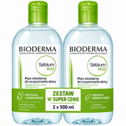 Bioderma Sébium H2O Płyn Micelarny do Skóry Mieszanej i Tłustej 2 × 500 m