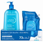 Bioderma Atoderm Zestaw Żel pod prysznic i do kąpieli 1000 ml + Eco-Refill 1000 ml