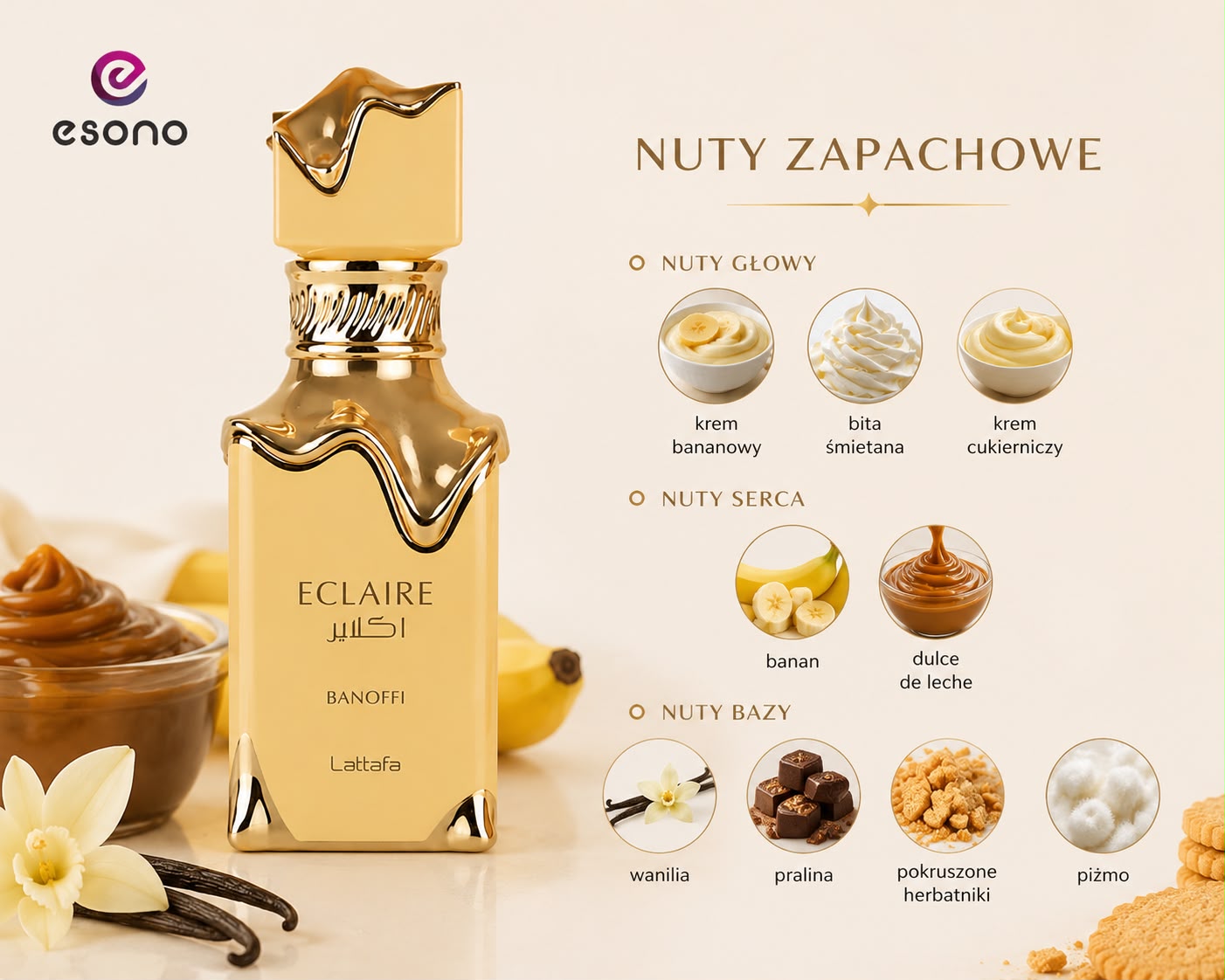 Lattafa Eclaire Banoffi Eau de Parfum 100 ml