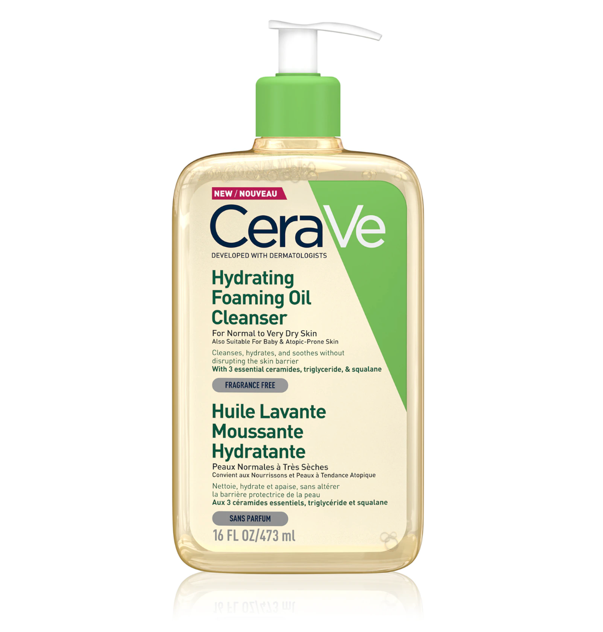 CeraVe nawilżający pieniący się olejek z ceramidami do mycia 473 ml