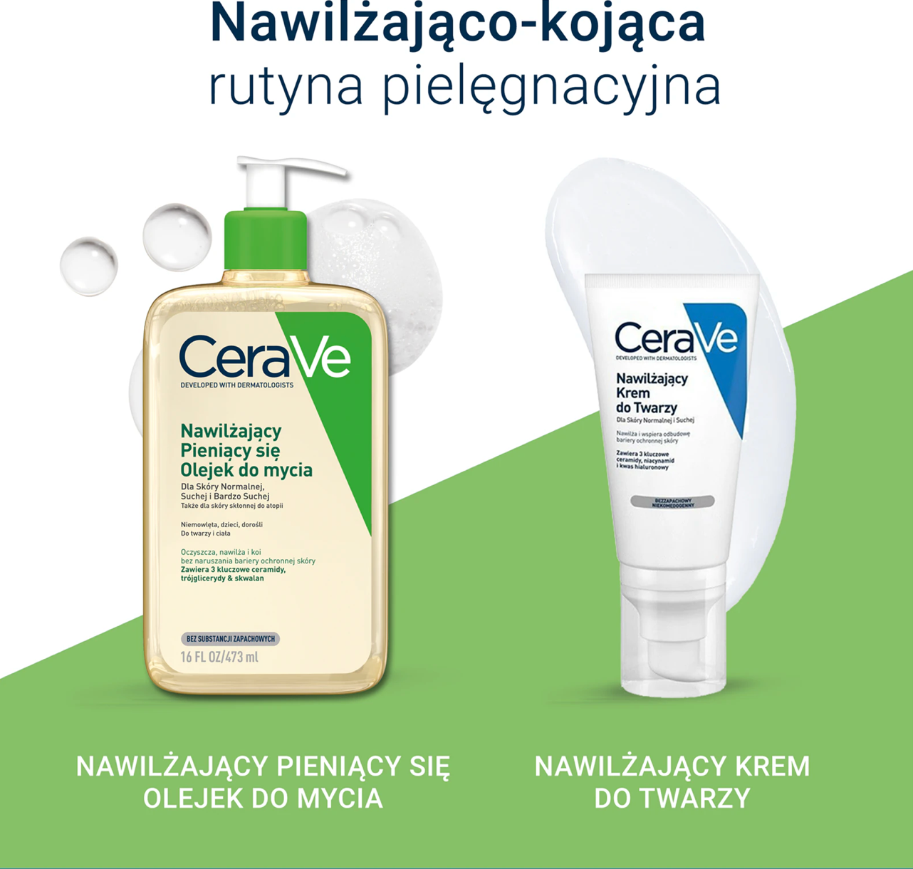 CeraVe nawilżający pieniący się olejek z ceramidami do mycia 473 ml