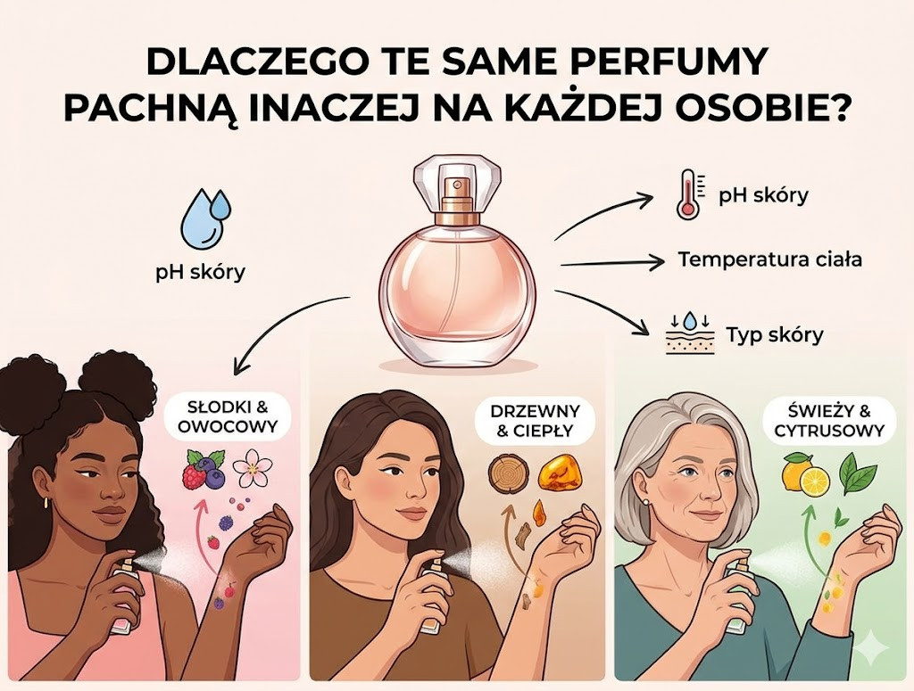 Dlaczego te same perfumy pachną inaczej na każdej osobie? Kompleksowy przewodnik